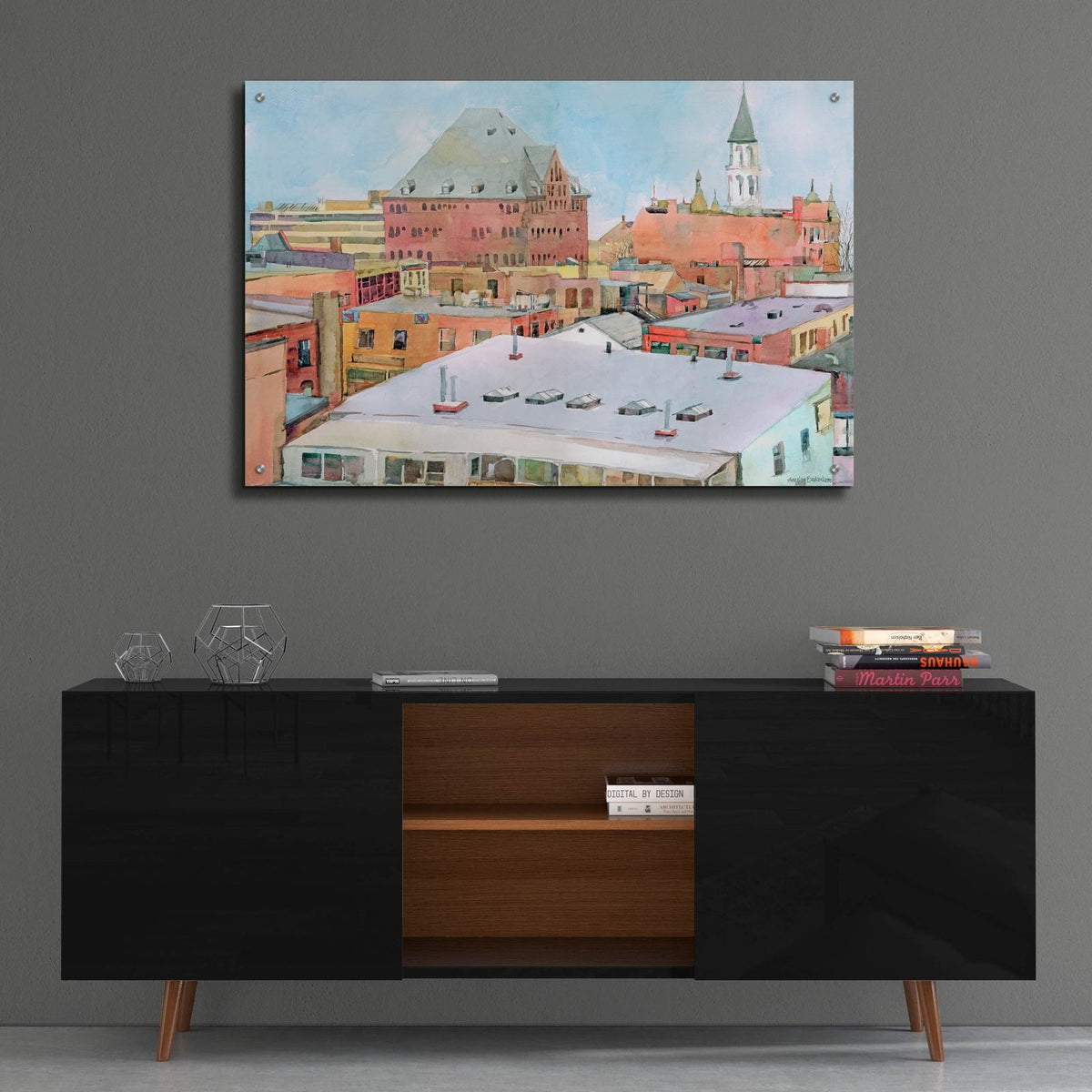 Above Burlington by Annelein Beukenkamp - 36x24 acrylic wall art in a room