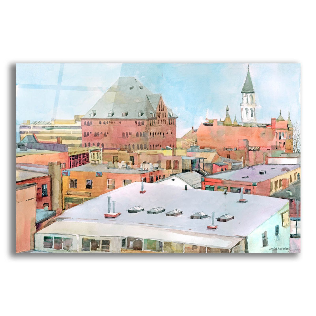 Above Burlington by Annelein Beukenkamp acrylic glass wall art