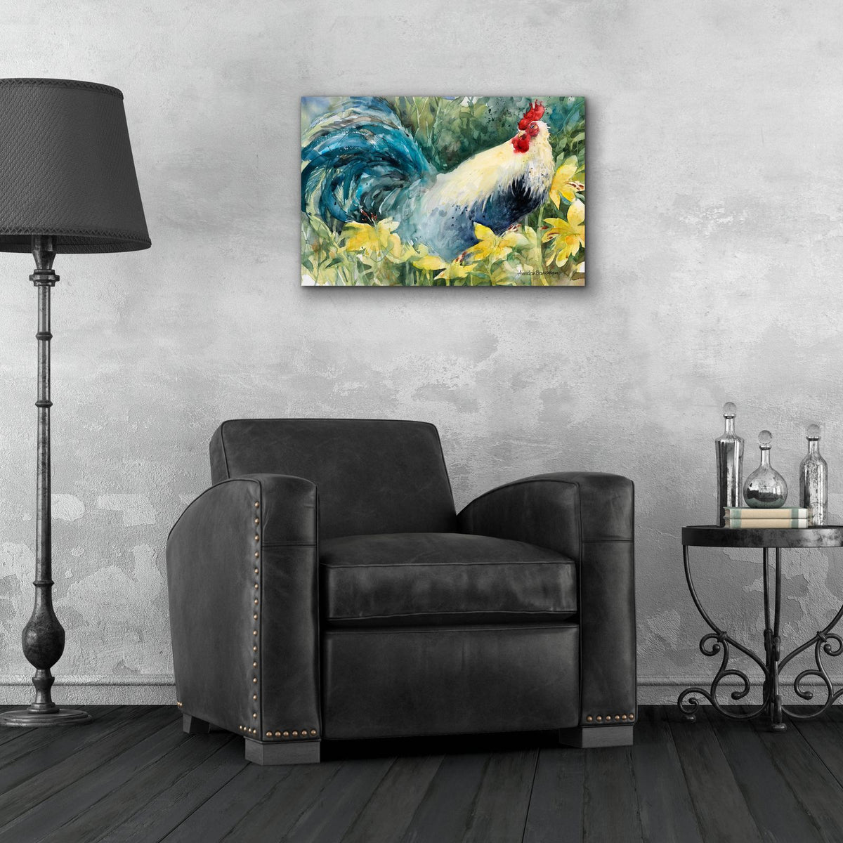 Among The Lilies by Annelein Beukenkamp - 24x16 acrylic wall art in a room