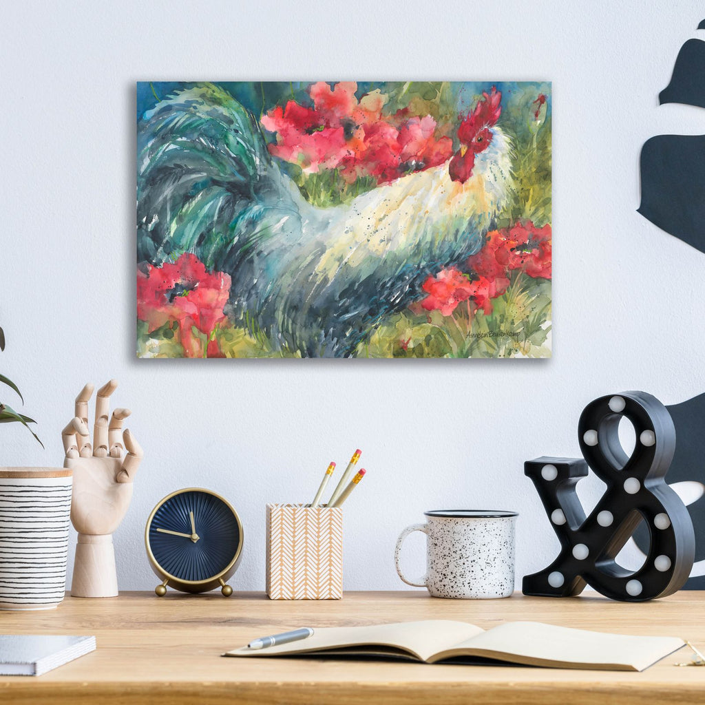 Among The Poppies by Annelein Beukenkamp - 16x12 acrylic wall art in a room