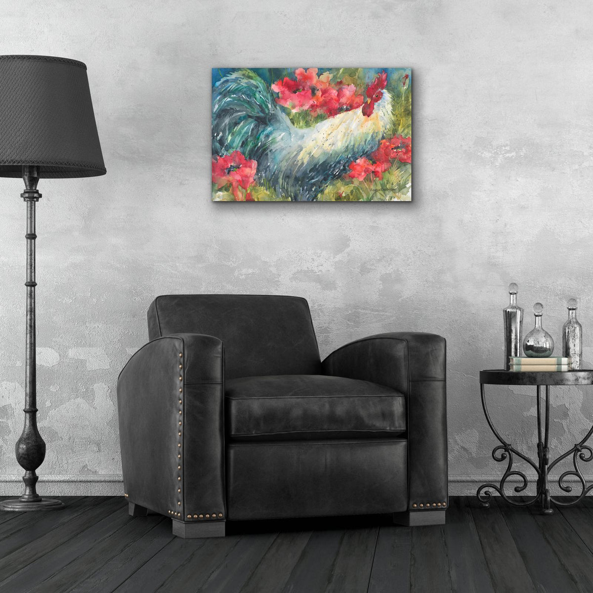 Among The Poppies by Annelein Beukenkamp - 24x16 acrylic wall art in a room