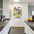 Apples & Orchids, by Annelein Beukenkamp - 24x36 acrylic wall art in a room