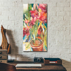 Architectural Amaryllis by Annelein Beukenkamp - 12x24 acrylic wall art in a room