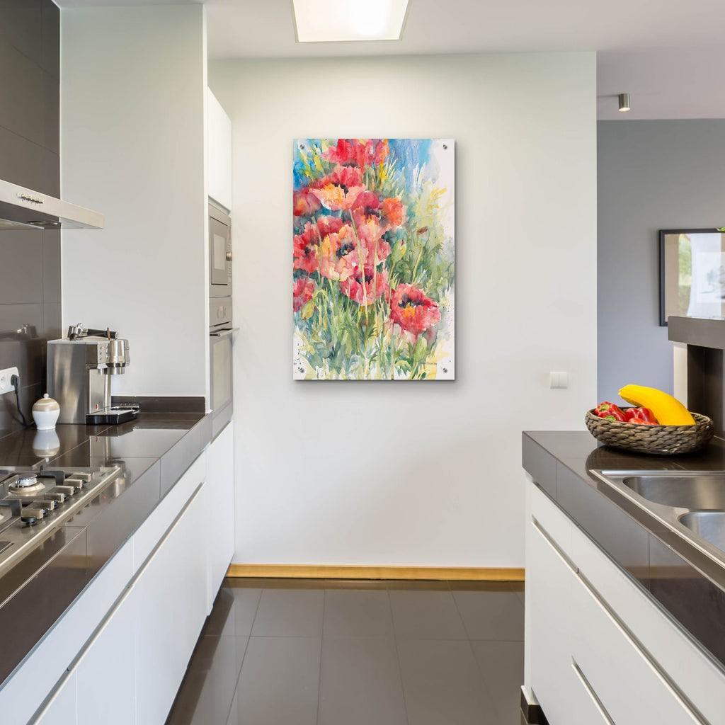 Blooming Blaze by Annelein Beukenkamp - 24x36 acrylic wall art in a room
