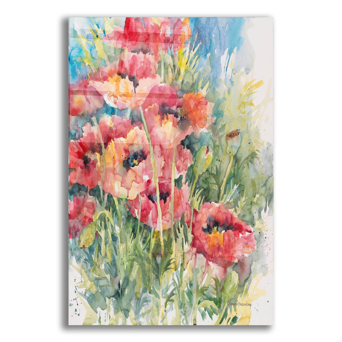Blooming Blaze by Annelein Beukenkamp acrylic glass wall art