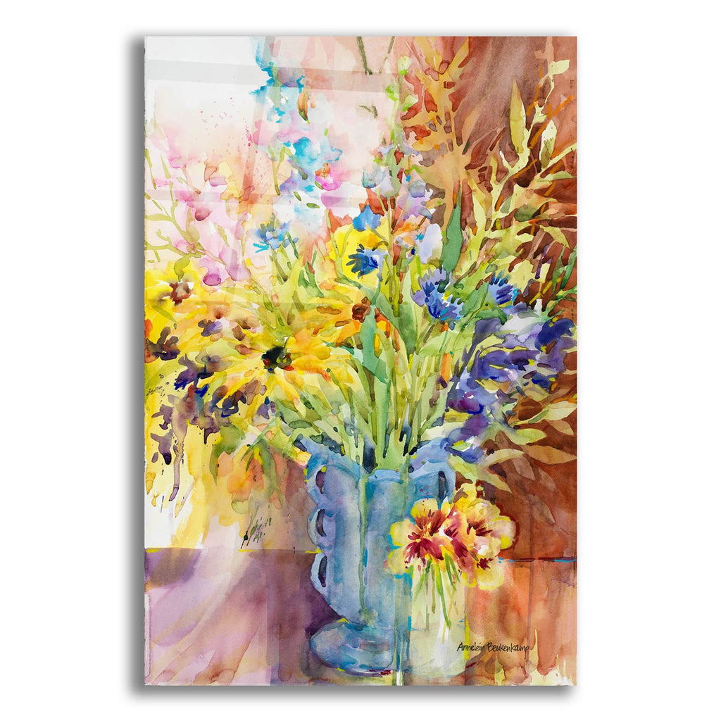 Blue Vase by Annelein Beukenkamp acrylic glass wall art