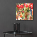 Epic Art 'Bottles & Blooms'  by Annelein Beukenkamp Acrylic Glass Wall Art,12x12