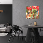 Epic Art 'Bottles & Blooms'  by Annelein Beukenkamp Acrylic Glass Wall Art,24x24