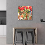 Epic Art 'Bottles & Blooms'  by Annelein Beukenkamp Acrylic Glass Wall Art,24x24