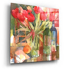 Epic Art 'Bottles & Blooms'  by Annelein Beukenkamp Acrylic Glass Wall Art,36x36