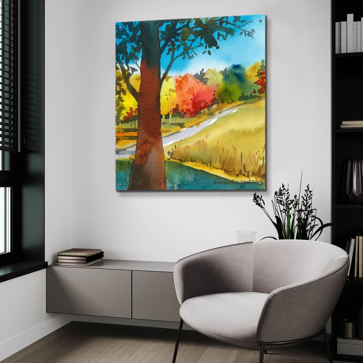 Brilliant by Annelein Beukenkamp - 36x36 acrylic wall art in a room