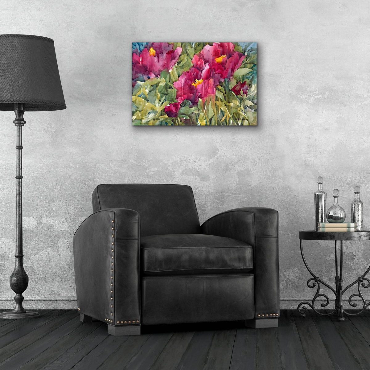 Burgeoning Blossoms by Annelein Beukenkamp - 24x16 acrylic wall art in a room