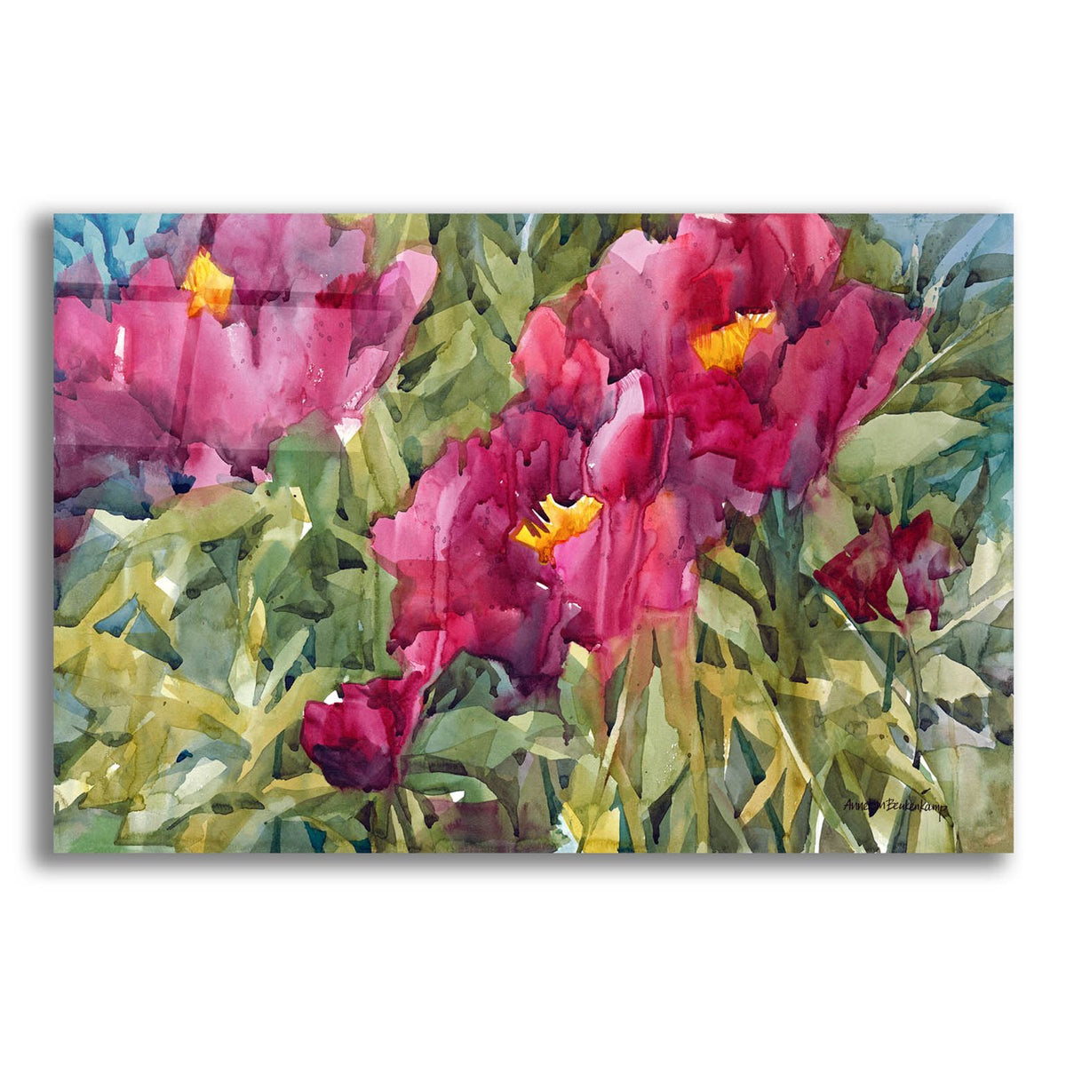 Burgeoning Blossoms by Annelein Beukenkamp acrylic glass wall art