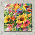Color-coded by Annelein Beukenkamp - 12x12 acrylic wall art in a room
