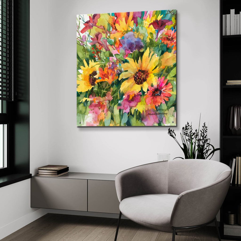 Color-coded by Annelein Beukenkamp - 36x36 acrylic wall art in a room