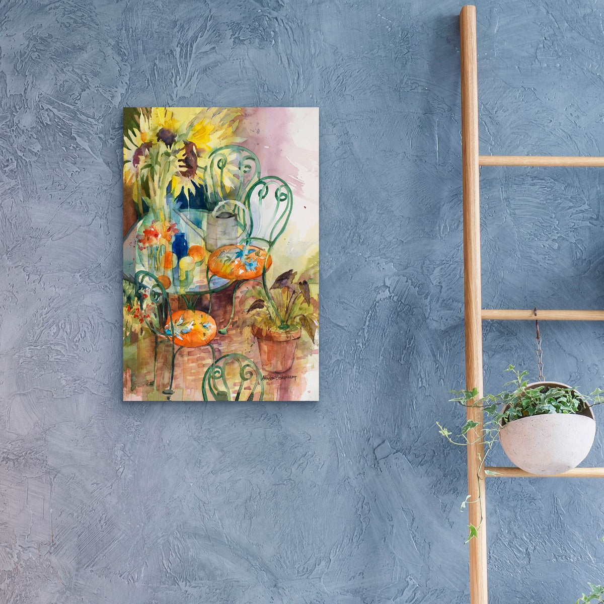Courtyard Colors by Annelein Beukenkamp - 16x24 acrylic wall art in a room