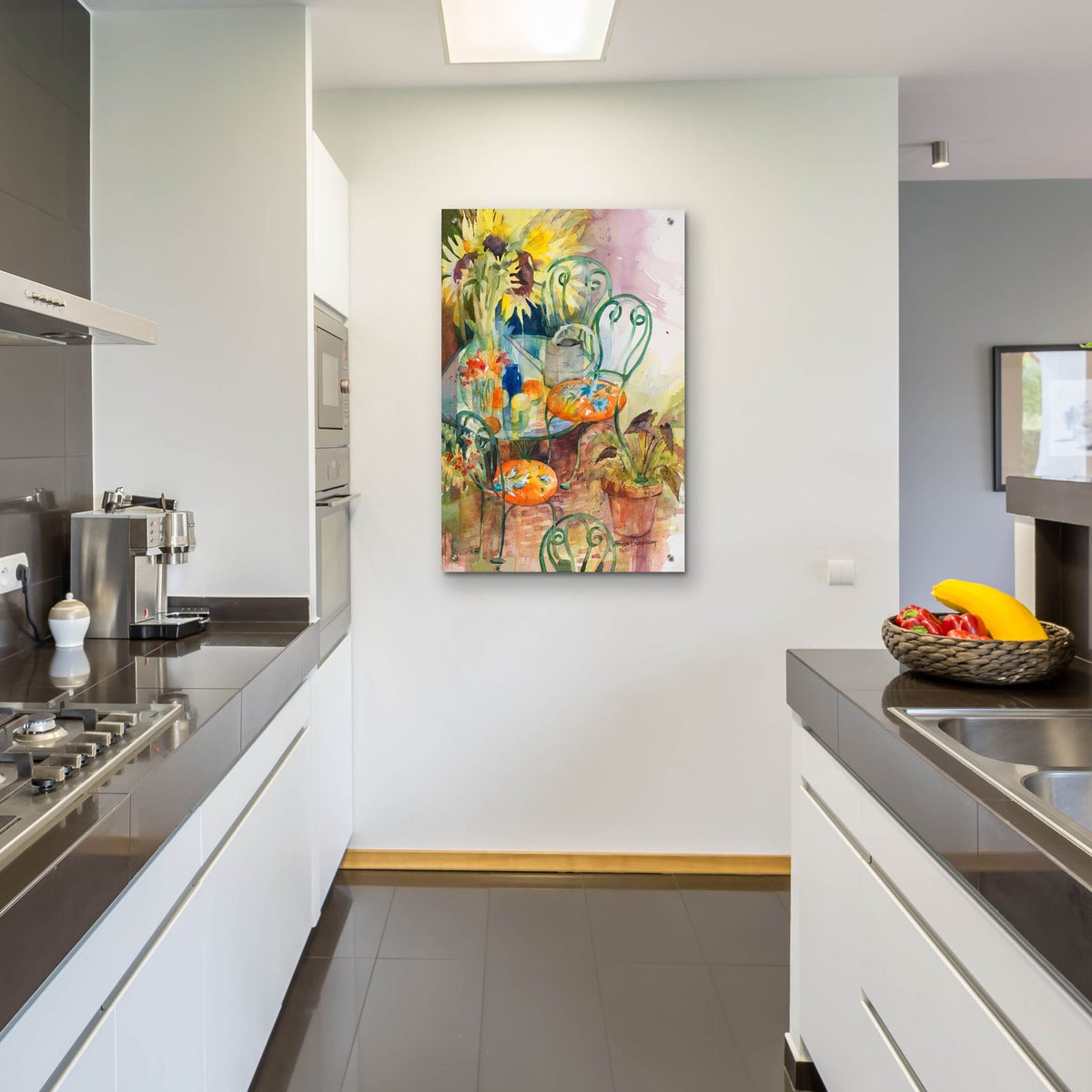 Courtyard Colors by Annelein Beukenkamp - 24x36 acrylic wall art in a room