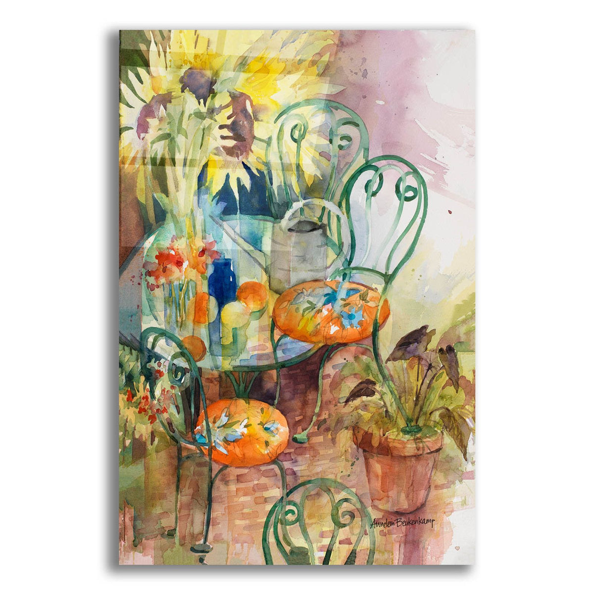 Courtyard Colors by Annelein Beukenkamp acrylic glass wall art