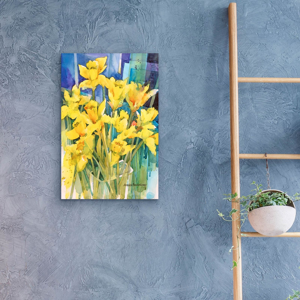 Daffodil Delight by Annelein Beukenkamp - 16x24 acrylic wall art in a room