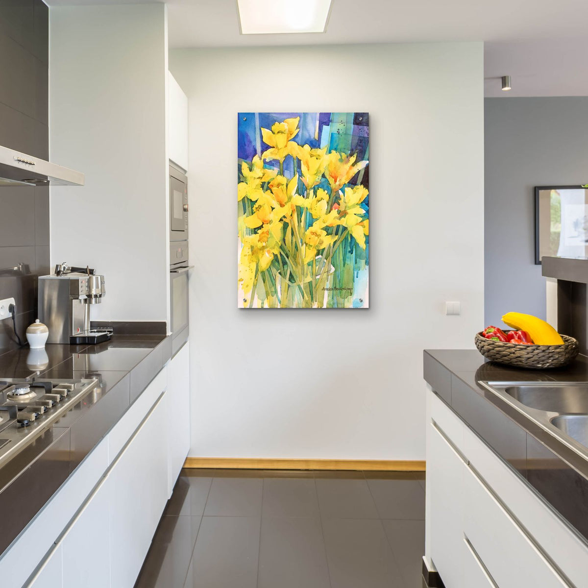 Daffodil Delight by Annelein Beukenkamp - 24x36 acrylic wall art in a room