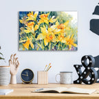 Daffodil Party by Annelein Beukenkamp - 16x12 acrylic wall art in a room