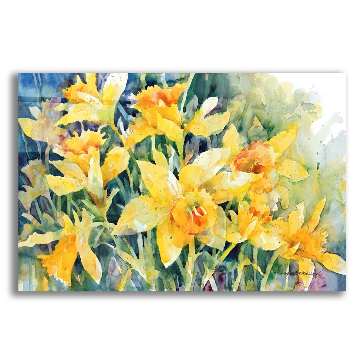 Daffodil Party by Annelein Beukenkamp acrylic glass wall art