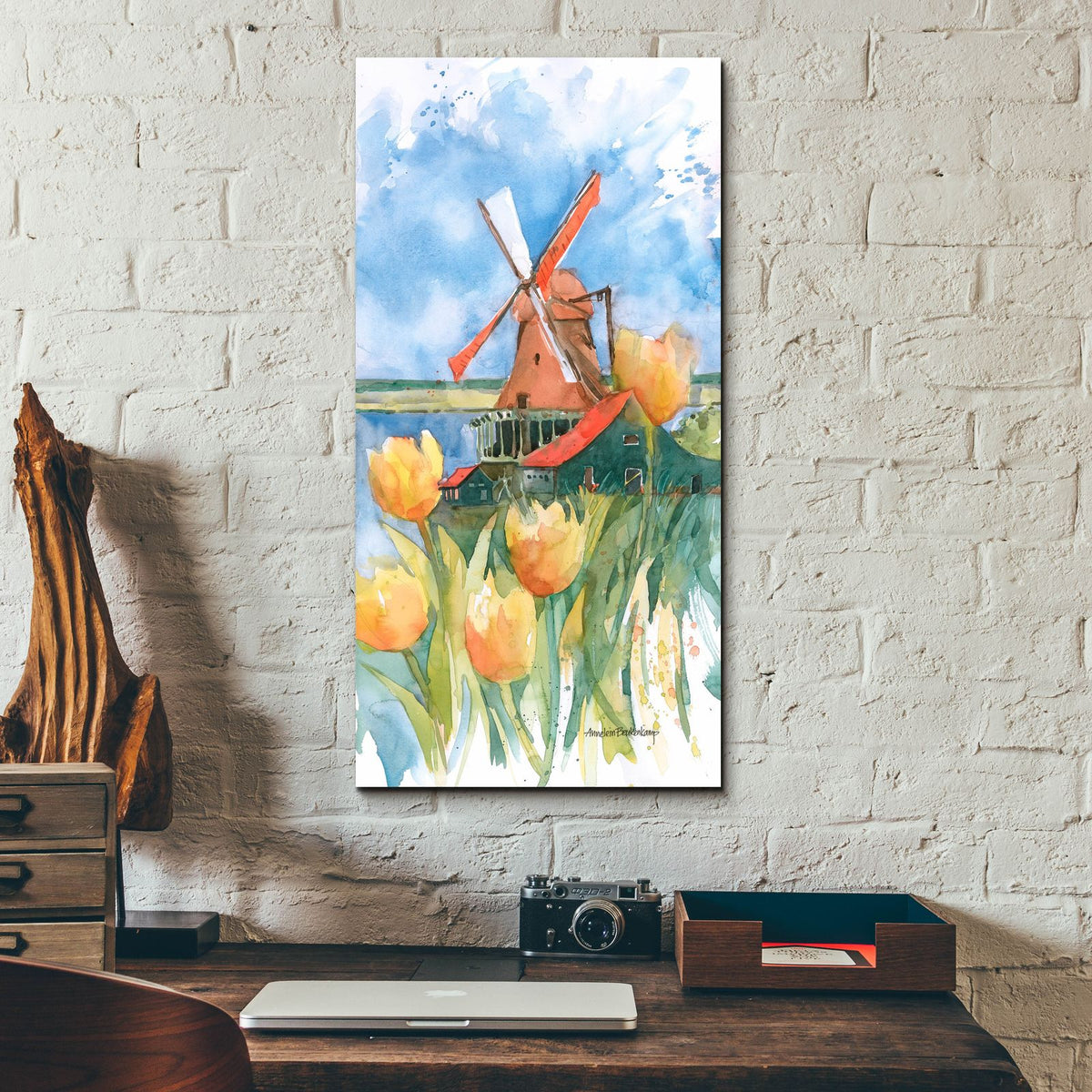Dutch Vignette by Annelein Beukenkamp - 12x24 acrylic wall art in a room