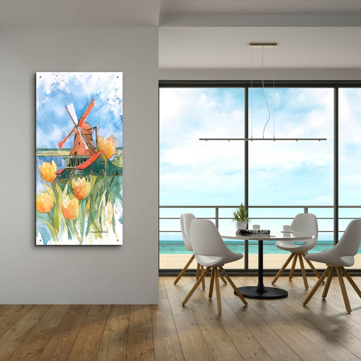 Dutch Vignette by Annelein Beukenkamp - 24x48 acrylic wall art in a room