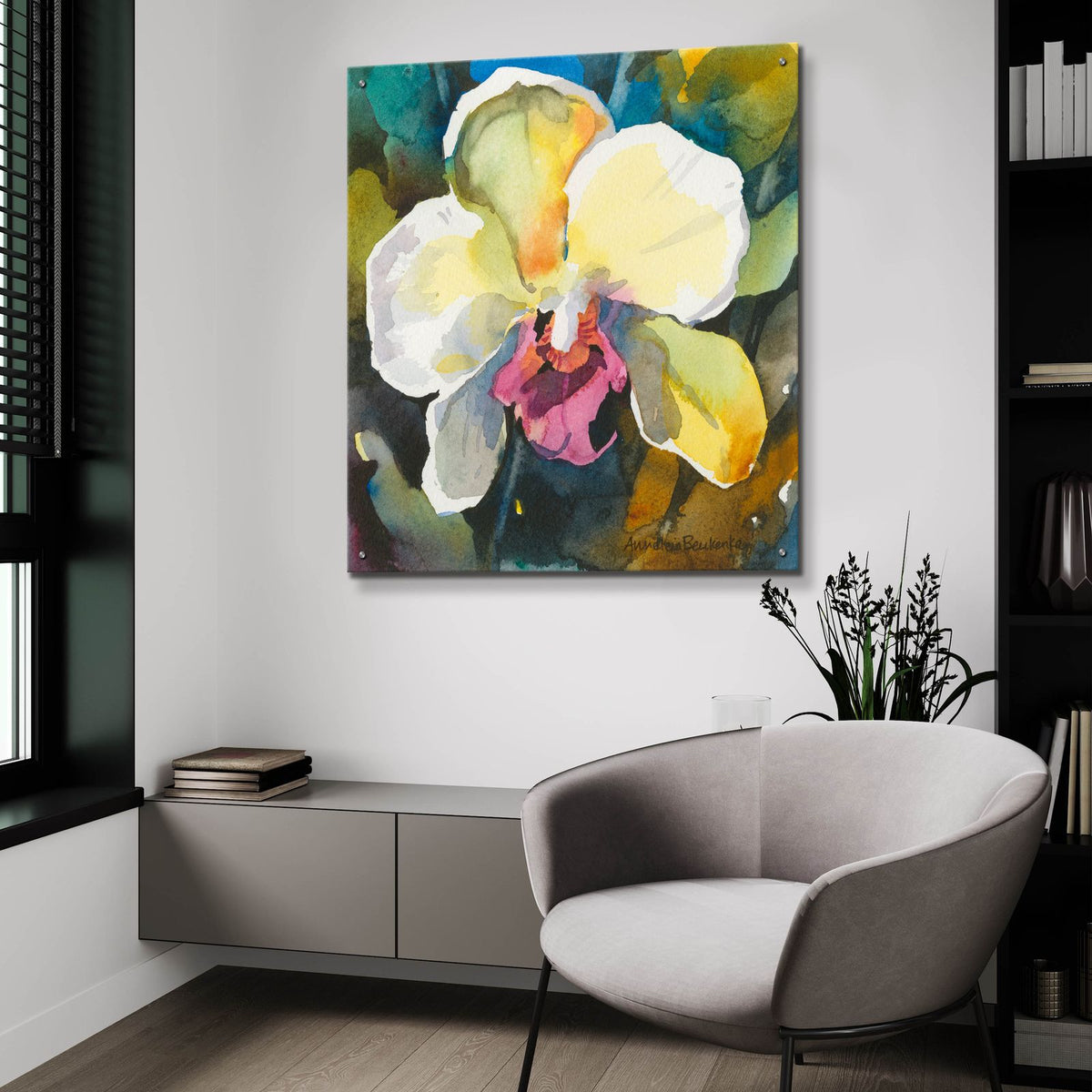 Elegance by Annelein Beukenkamp - 36x36 acrylic wall art in a room