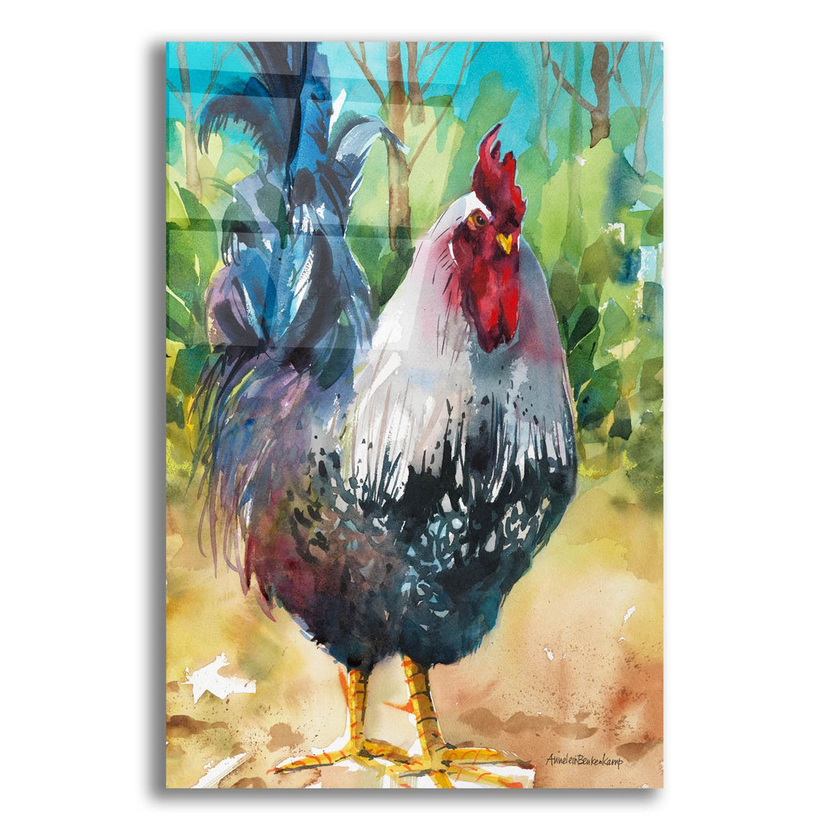 Face-off by Annelein Beukenkamp acrylic glass wall art