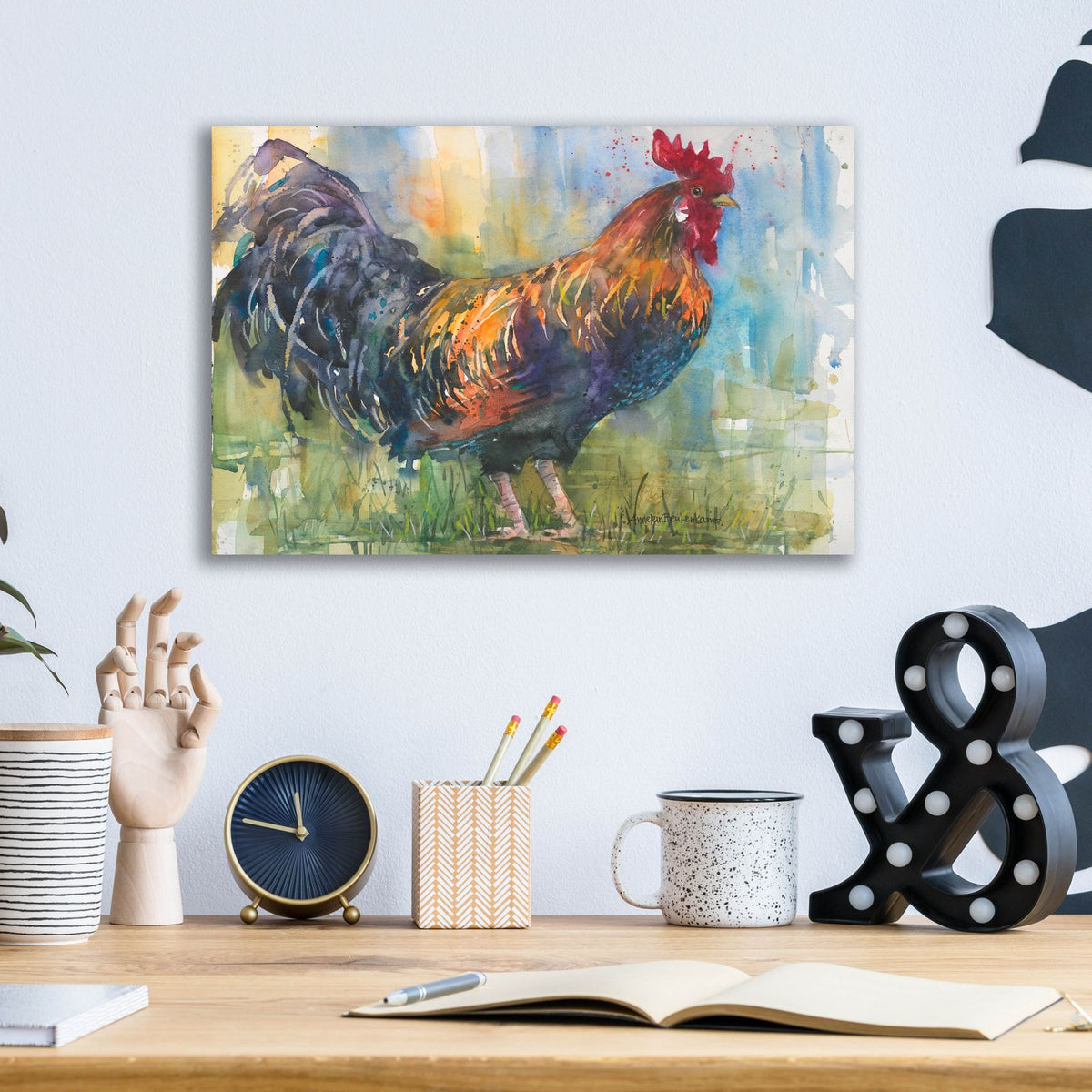 Fight Or Flight by Annelein Beukenkamp - 16x12 acrylic wall art in a room
