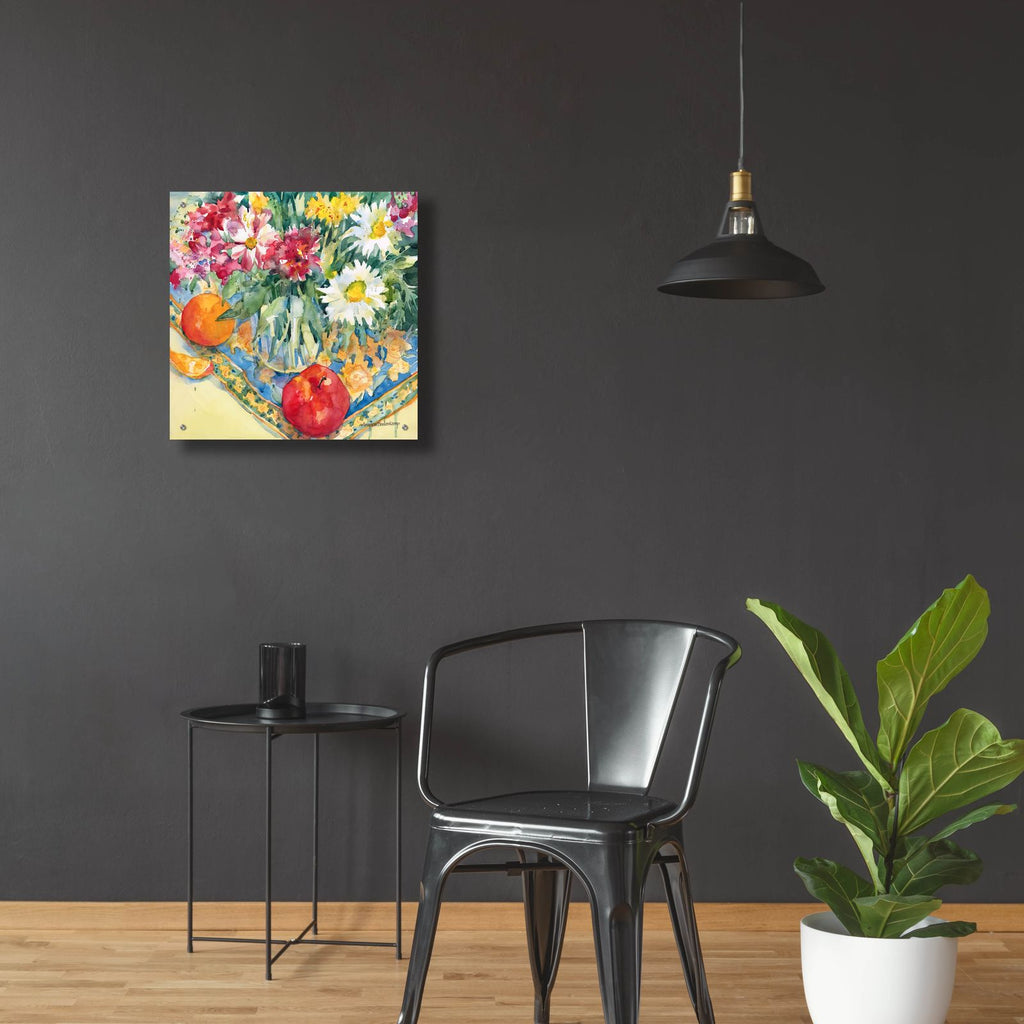 Floral Tableau by Annelein Beukenkamp - 24x24 acrylic wall art in a room