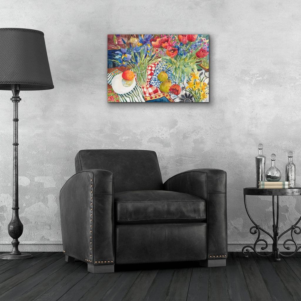 Flowers And Fruit by Annelein Beukenkamp - 24x16 acrylic wall art in a room