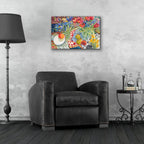 Flowers And Fruit by Annelein Beukenkamp - 24x16 acrylic wall art in a room