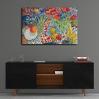 Flowers And Fruit by Annelein Beukenkamp - 36x24 acrylic wall art in a room