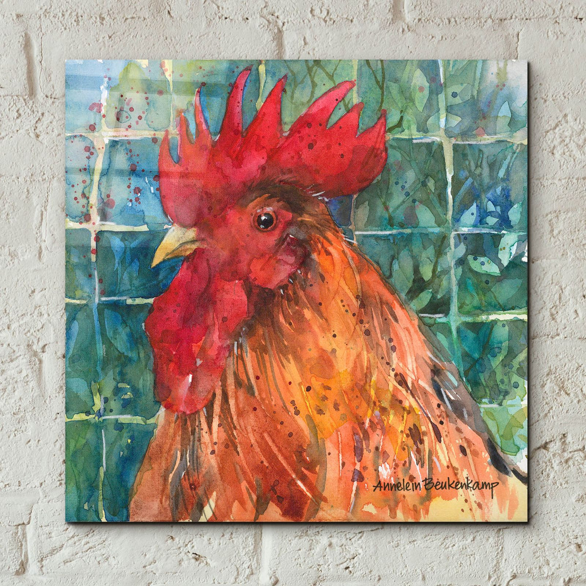 Formidable by Annelein Beukenkamp - 12x12 acrylic wall art in a room
