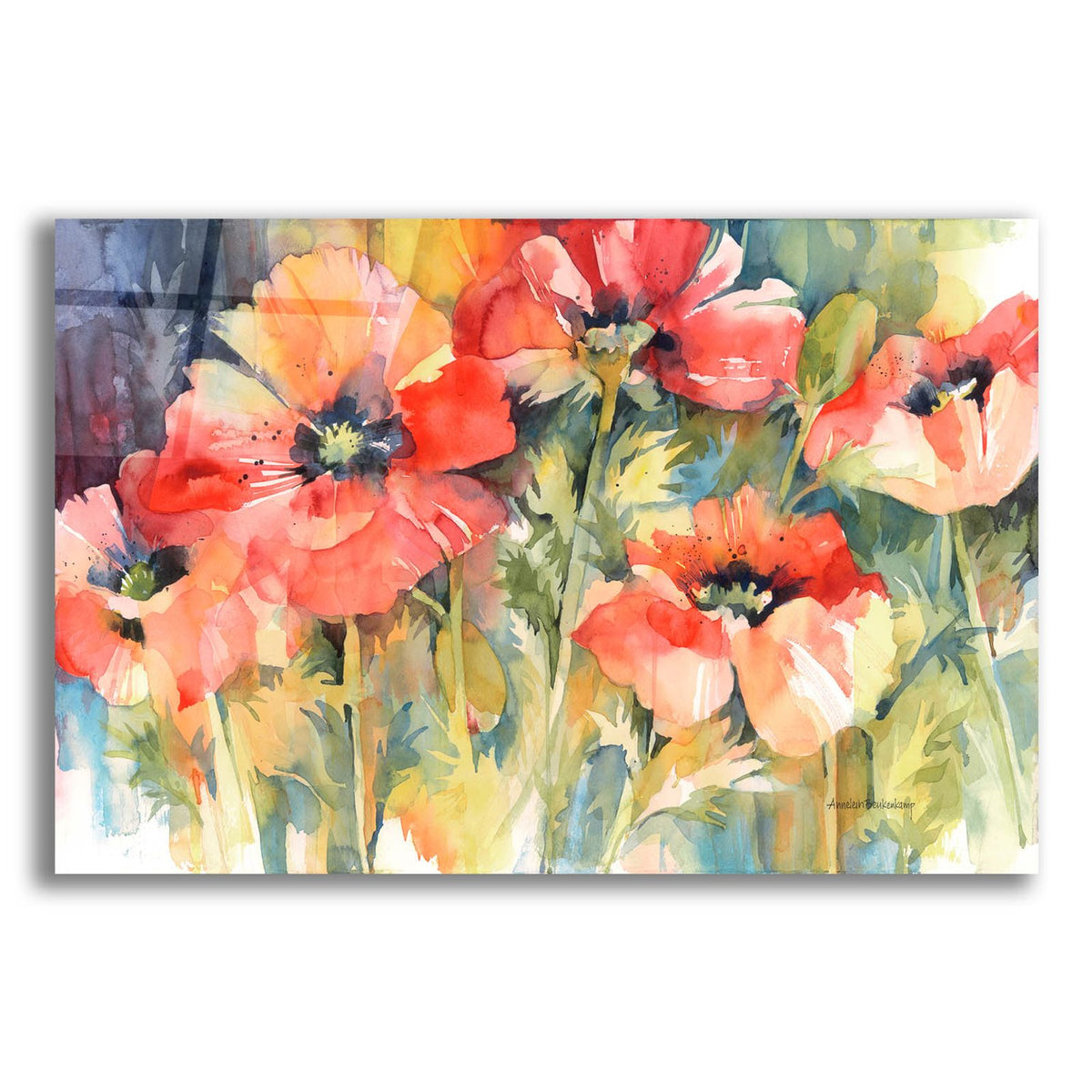Garden Fireworks by Annelein Beukenkamp acrylic glass wall art