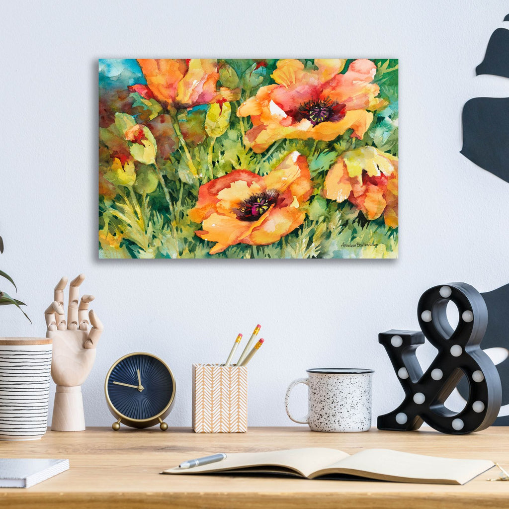 Garden Glow-up by Annelein Beukenkamp - 16x12 acrylic wall art in a room