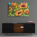 Garden Glow-up by Annelein Beukenkamp - 36x24 acrylic wall art in a room