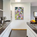 Garden Meeting by Annelein Beukenkamp - 24x36 acrylic wall art in a room