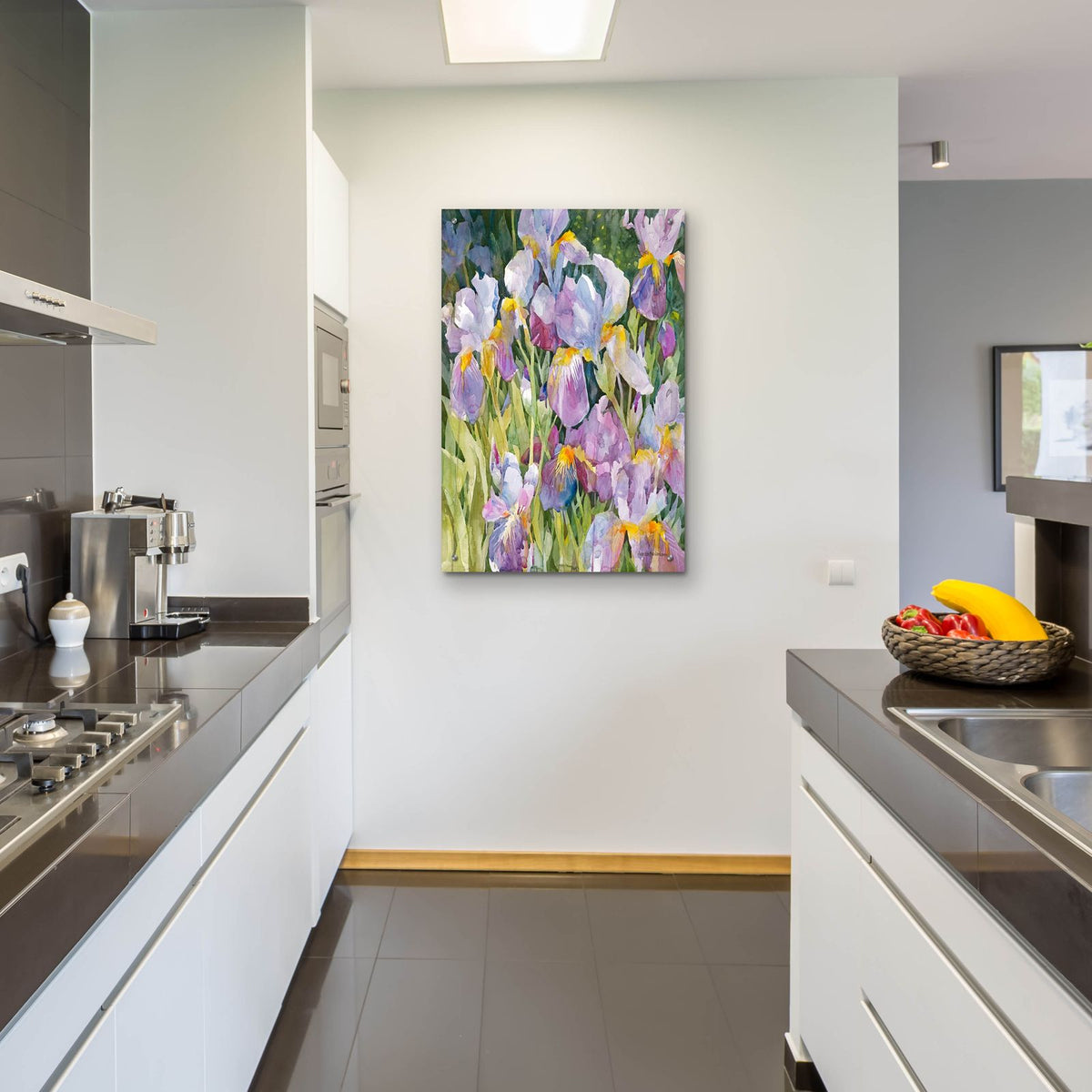 Garden Meeting by Annelein Beukenkamp - 24x36 acrylic wall art in a room