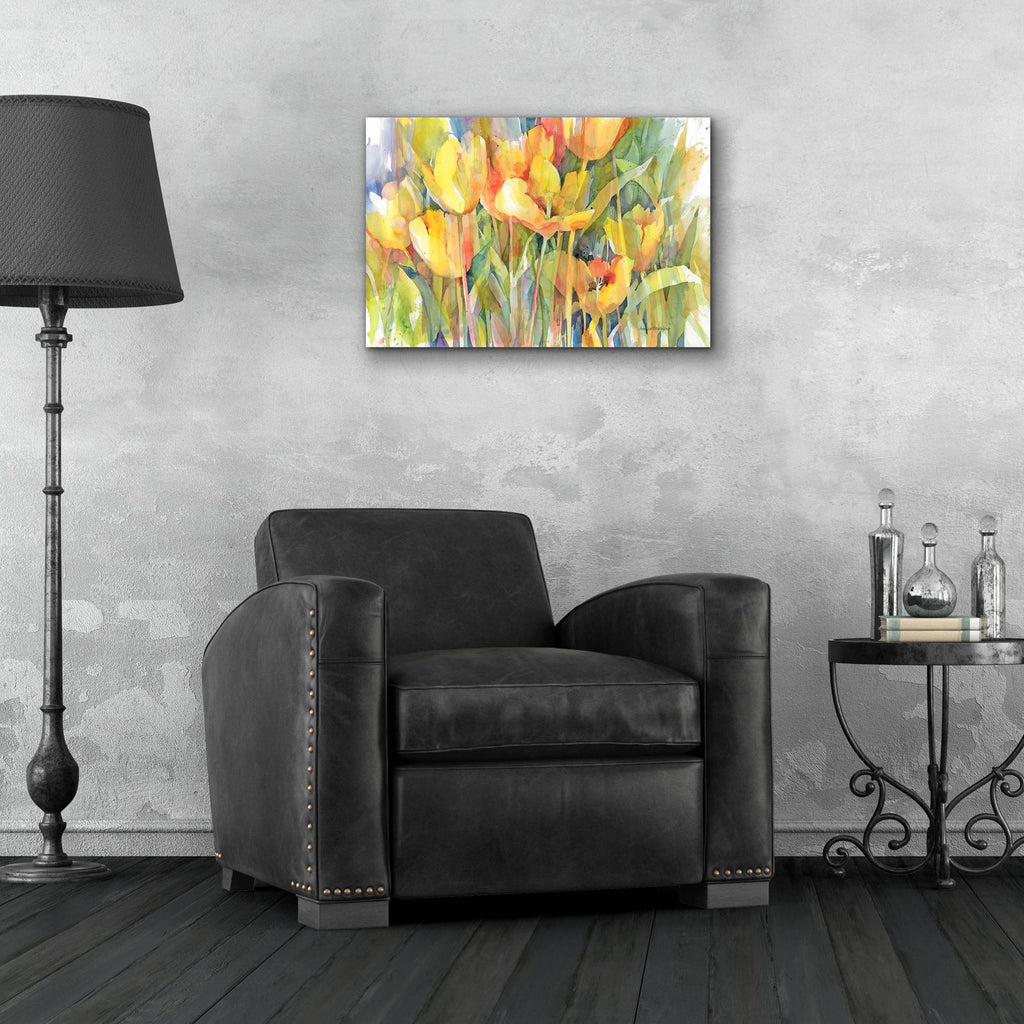 Golden Group by Annelein Beukenkamp - 24x16 acrylic wall art in a room