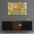 Golden Group by Annelein Beukenkamp - 36x24 acrylic wall art in a room