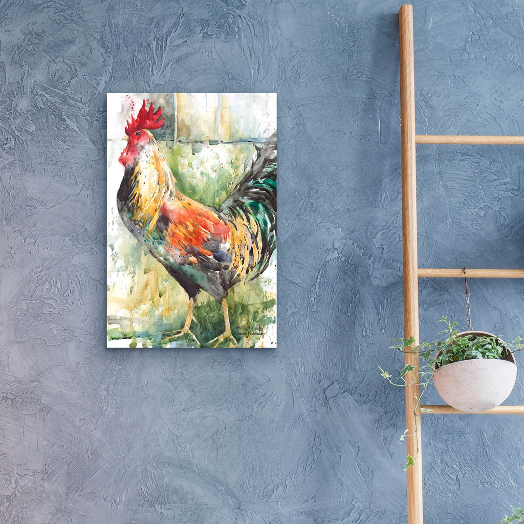 Green And Gold by Annelein Beukenkamp - 16x24 acrylic wall art in a room
