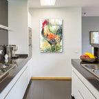 Green And Gold by Annelein Beukenkamp - 24x36 acrylic wall art in a room