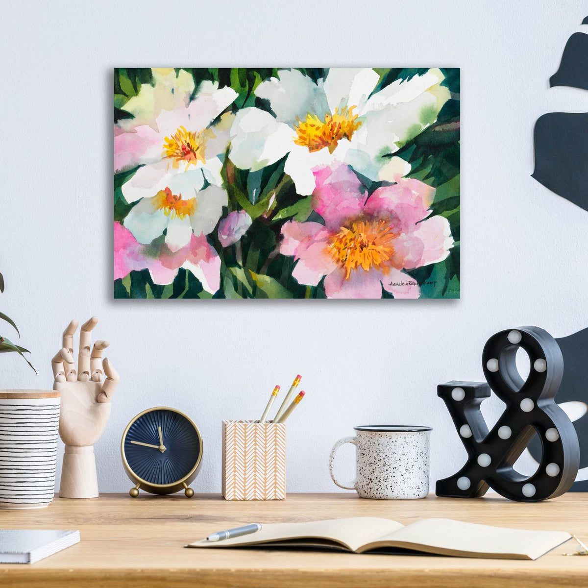 Group Effort by Annelein Beukenkamp - 16x12 acrylic wall art in a room