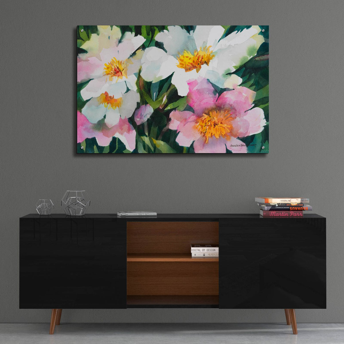 Group Effort by Annelein Beukenkamp - 36x24 acrylic wall art in a room