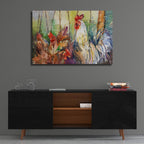 Head Of The Roost by Annelein Beukenkamp - 36x24 acrylic wall art in a room