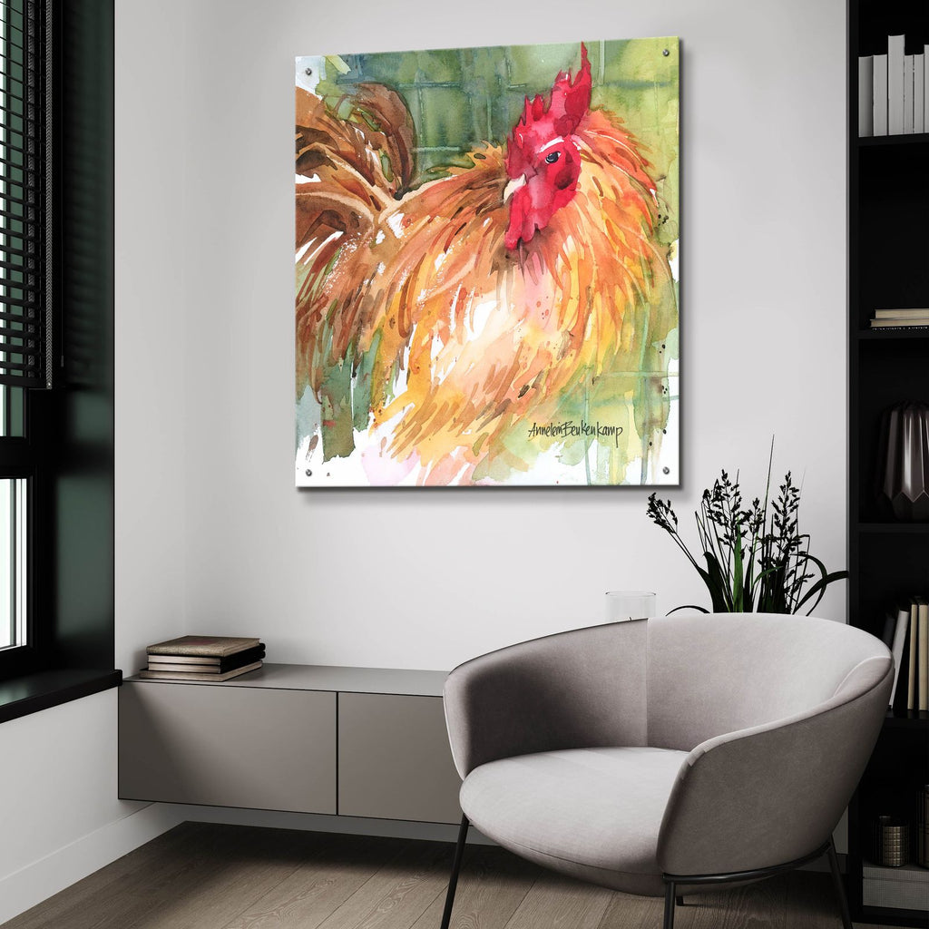 Here's Looking At You by Annelein Beukenkamp - 36x36 acrylic wall art in a room