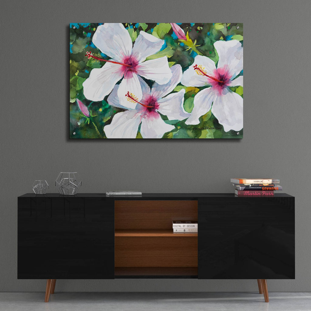 Hibiscus Hypnosis by Annelein Beukenkamp - 36x24 acrylic wall art in a room